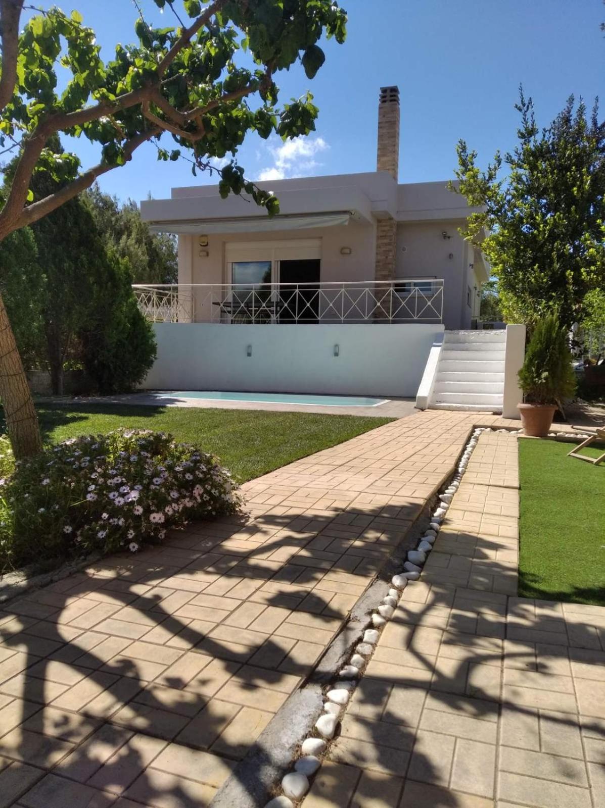 Cozy Villa Vita Lagonisi Kalivia Thorikou Exterior foto